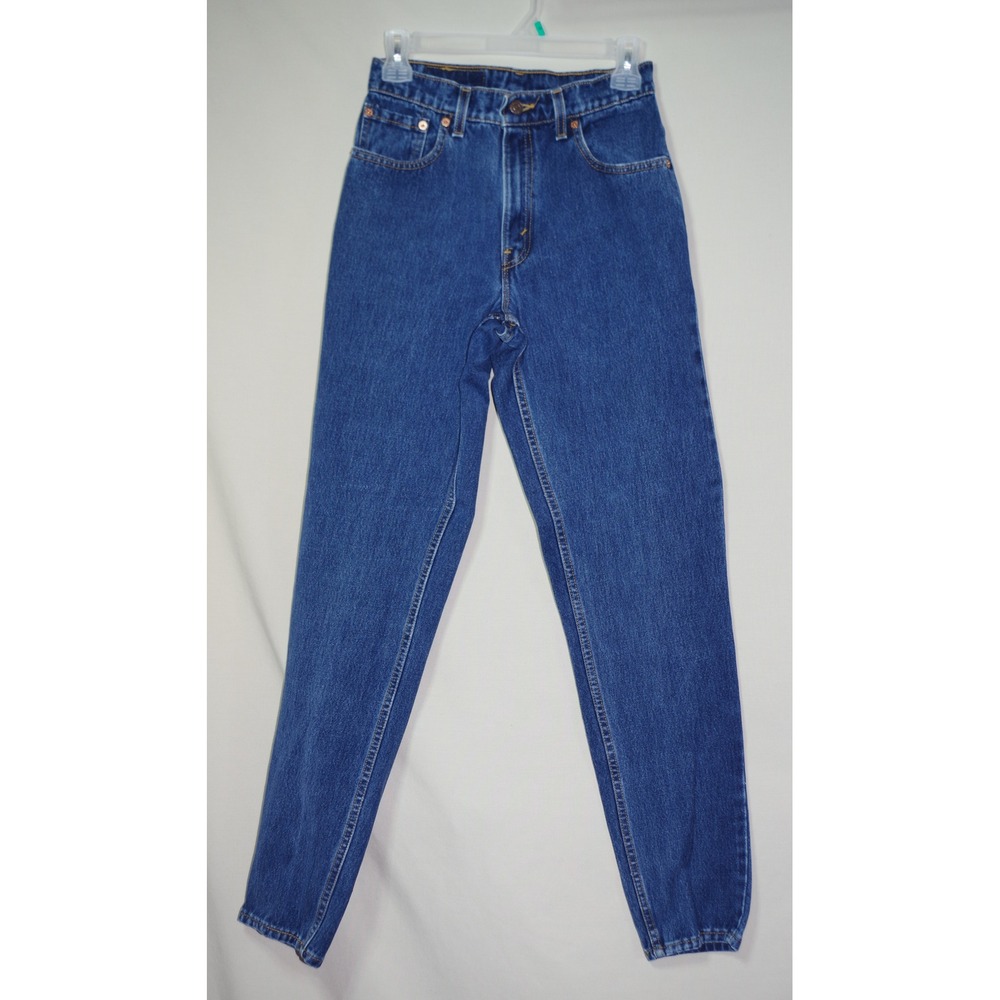 Vintage Levis 550 Size 7L Relaxed Fit Tapered Leg Jeans Medium High Rise USA